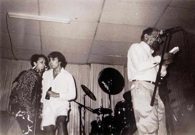 Allen Ginsberg, Anne Waldman, Chris Funkhouser, Denver, CO, July 1986