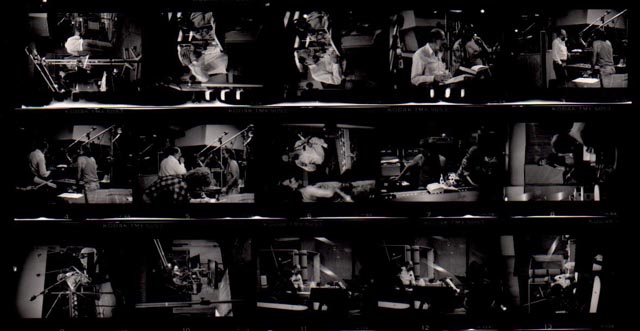 The Lion for Real recording sessions, 1987; photos/contact sheet by Chris Funkhouser